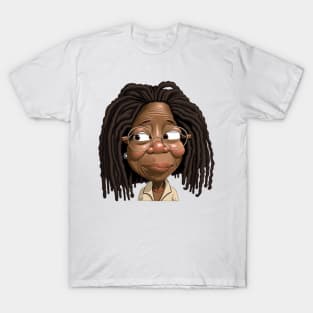 WHOOPI GOLDBERG - funny caricature T-Shirt